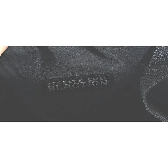 Kenneth Cole Reaction Black Nylon Laptop Briefcase Bag - Picture 3 of 12